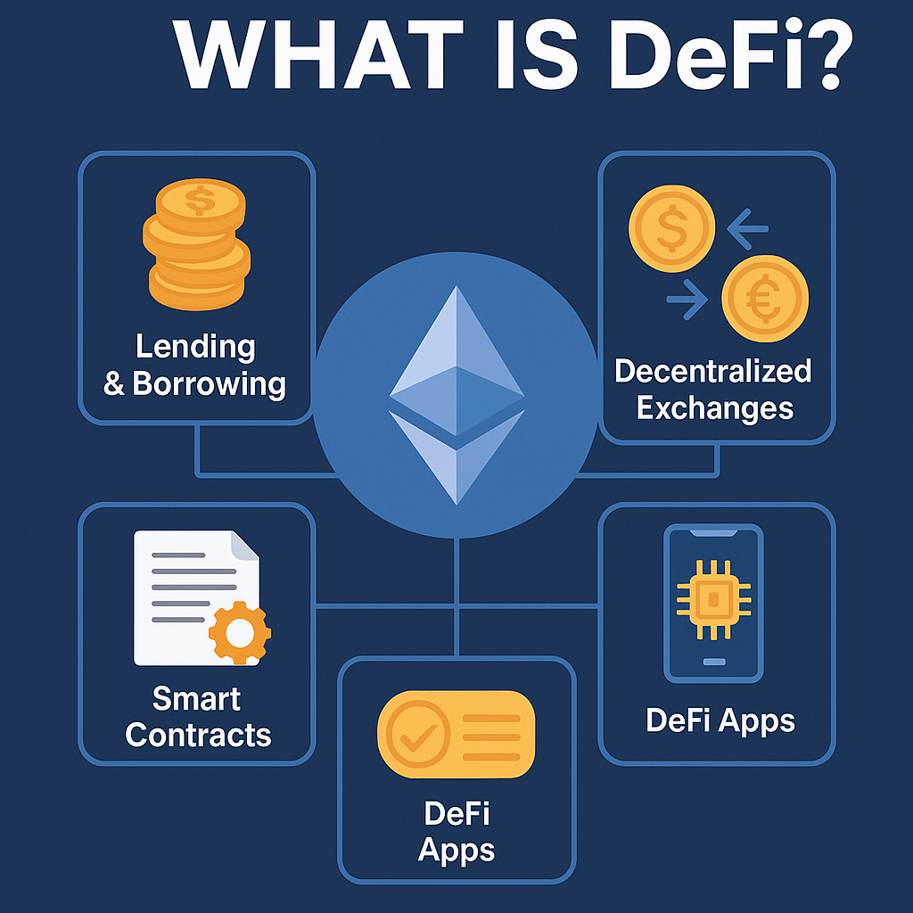 What is DeFi infographic beginner guide 2025